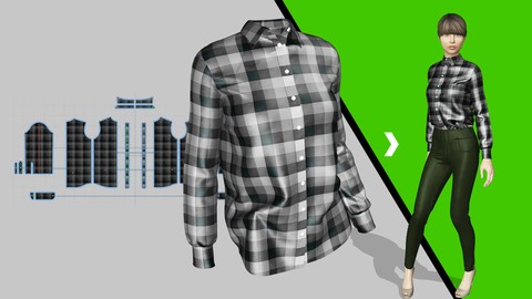 Fashion Design: Collar, Buttons and Cuffs Marvelous Designer