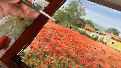 Акварельное путешествие по Франции. Уникальный курс Мастера