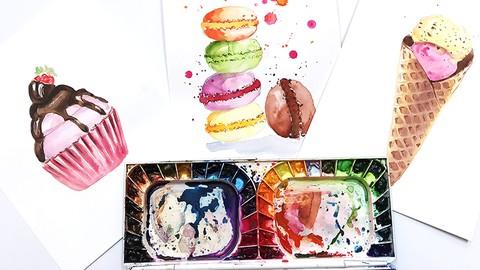 Painting Sweet Treats with Watercolor