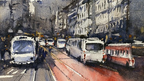 Beginners Guide to Paint Advance Watercolor Cityscapes