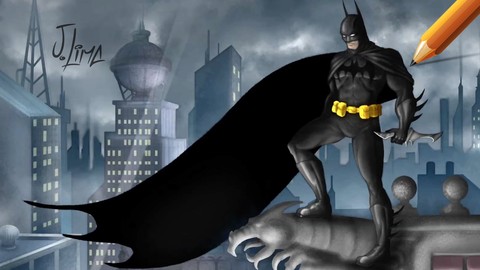 Artista da Disney ensina Animação ilustrando Batman + Ebook