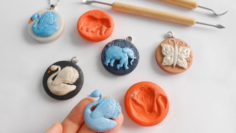 Make Animals Pendants and their Molds using Polymer Clay