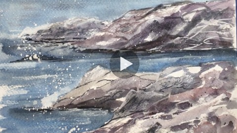 Learn 6 easy rock watercolor techniques