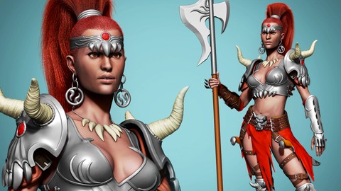 Female Barbarian Warrior Vol. 1 - Sculpting in Zbrush