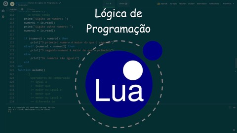 Lógica de Programação e Algoritmos com Lua e exercícios!