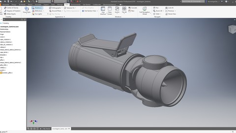 Modelando uma lanterna utilizando AutoDESK Inventor 2019