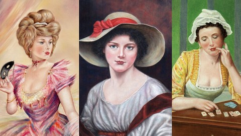 Draw Victorian Portraits with Pastel Pencils | 3 in 1 Bundle