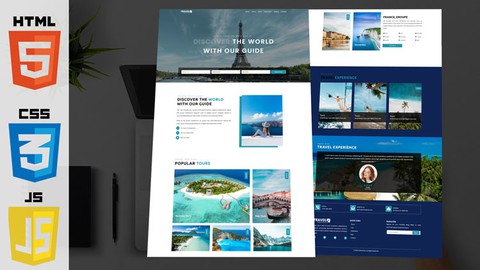 Responsive Travel Website Using HTML CSS & JS