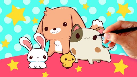 How to Draw Cute Kawaii Cartoon Animal