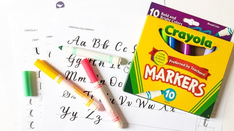 Learn Calligraphy with Crayola Markers