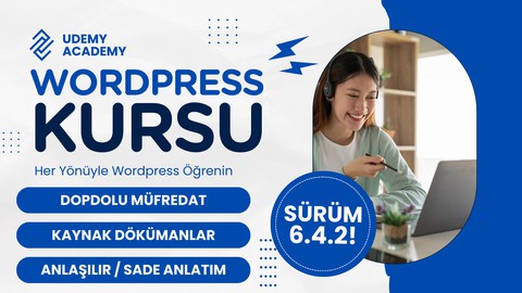 A'dan Z'ye Türkçe Wordpress Eğitimi ( Sürüm 6.6.1 )