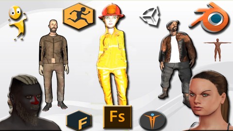 Mixamo Fuse e Makehuman criação de personagens 3D