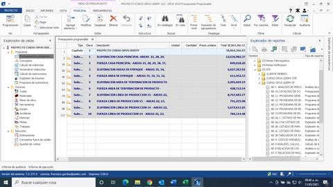 Opus 2020. Análisis de precios unitarios