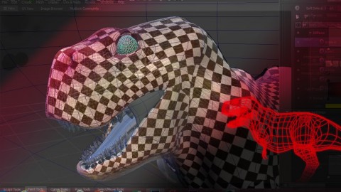 Maya UV Unwrapping a Digital Dinosaur in 2 hours