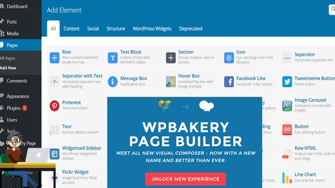 Wordpress Visual Comoposer Wp bakery page builder 2020