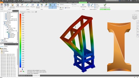 Inventor Nastran - Mechanical simulation - AulaGEO