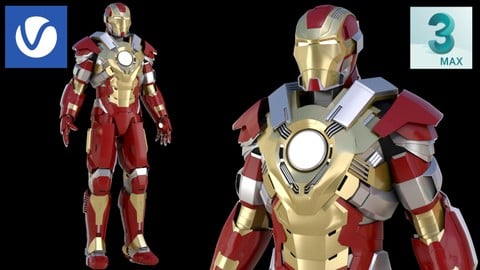 Model & Render Iron Man HeartBreaker with 3ds Max & V-Ray