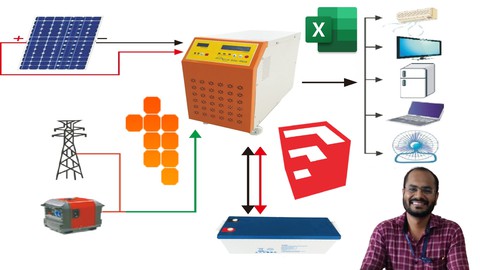 A to Z Design of hybrid  Rooftop Solar System