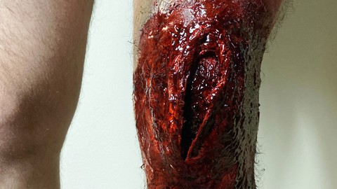 Special effect in Makeup (Cut throat/Broken knee/Cut/Bullet)