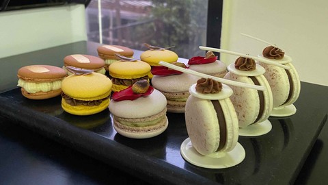 Learn Four Variants Eggless Macarons with Chef Manali