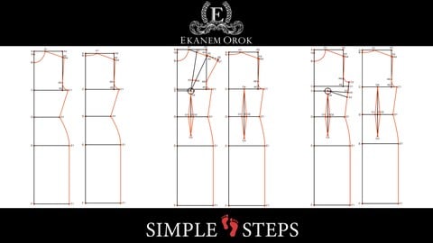 Make 3 Types of DRESS PATTERN BLOCKS - in Simple Steps