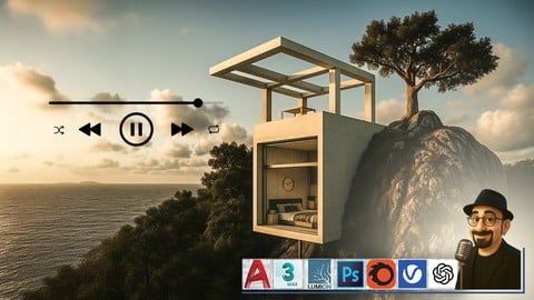 Lumion'da Mimari Animasyon Örneği | Uçurum Evi