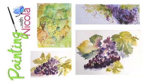 STRESS Buster. Paint some GRAPES, 3 colours, lots of water.