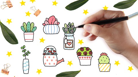 How to Draw Your Own Cute Plants Doodle