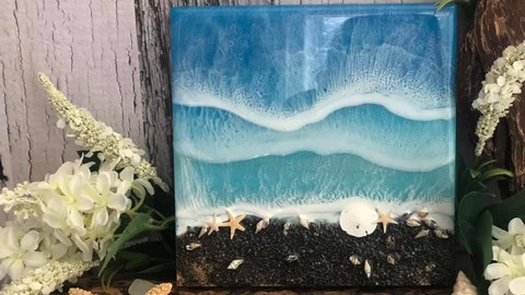 Beach Resin Art for Beginners