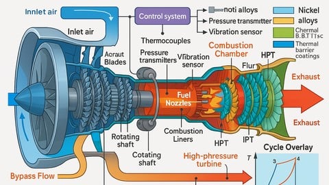 Gas turbines in power plants.Arabic.