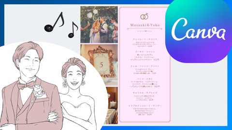 【超初心者向け】3分で作れる結婚式の招待状！業界初可愛い音楽がなるメッセージカードを作成しよう！席次表も作成可能♪