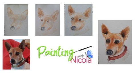 Learn a tested way to paint any short-haired DOG portrait.