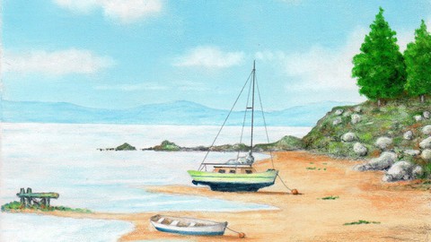 Coloured Pencil Landscapes for Beginners | Just 6 Pencils!