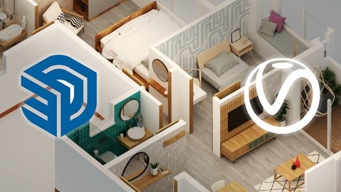 3D Floor Plan Masterclass with Sketchup, Vray & Flextools