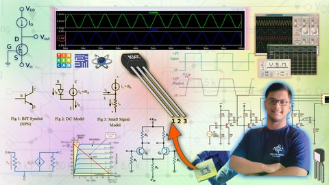 Analog Electronics Design & Simulate BJT Circuits on Proteus