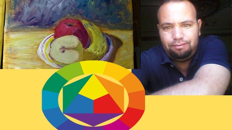 Color theory and impressionist  oil painting artwork