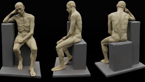 Blender Anatomy Course : Learn Male Human Anatomy