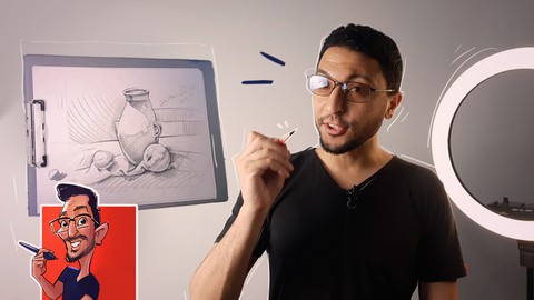 المستوى زيرو لتعليم الرسم بالقلم الرصاص مع سامح عرفة
