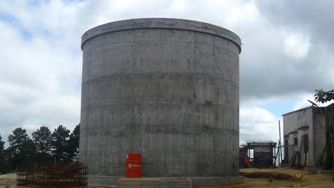 Modélisation d'un Réservoir d'eau cylindrique en Béton Armé