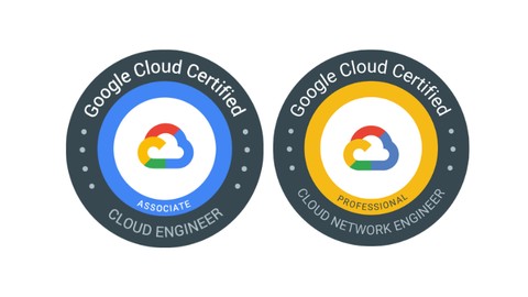 Google Cloud ACE + GCP Networks - 2 in 1 bundle package 2024