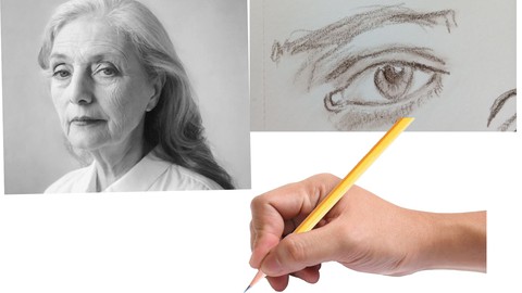 Learn to draw a portrait with pencils