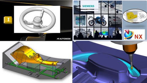 Autodesk Inventor CAD & NX CAM & NX Post Builder & NX Mold