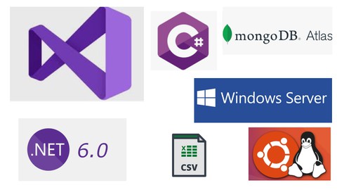 Net  6.0 + App Consolas + mongo db+linux+window