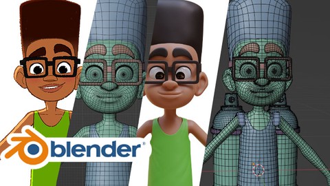 Modéliser un personnage de jeu vidéo de A à Z avec Blender