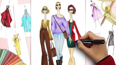 Masterclass of Fashion Clothing Design and Figure Drawing