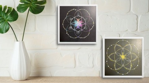 誰でもかんたんに描ける！趣味を楽しみながら、集中力と想像（創造）力をUPする点描曼荼羅（てんびょうまんだら）アート講座