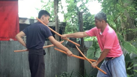 Double Sword Trick 4 in Krabikrabong  by Chanuphon