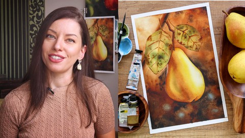 Master Watercolor Painting Techniques: Paint a Juicy Pear