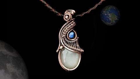 Wire Wrapping Jewelry Making: BlueMoon Wire Wrap Pendant