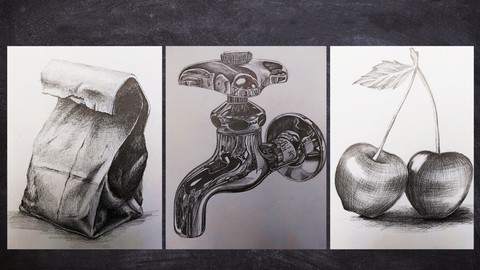 Pencil Drawing Art : Mastering Object Sketching and Shading